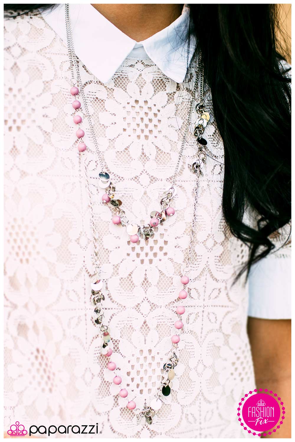 Paparazzi Necklace ~ Lost In Reverie - Pink