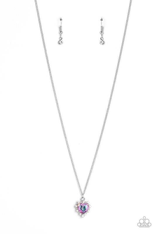 Be Still My Heart - Purple - Paparazzi Necklace Image