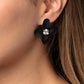 Jovial Jasmine - Black - Paparazzi Earring Image