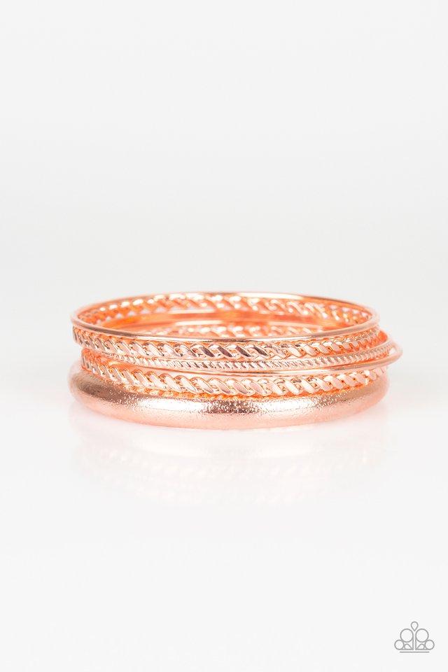 Paparazzi Bracelet ~ CLIQUE Here - Copper