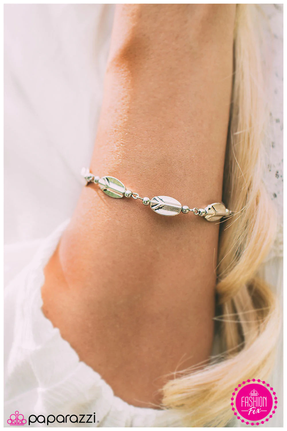 Paparazzi Bracelet ~ Point-Blank - Silver