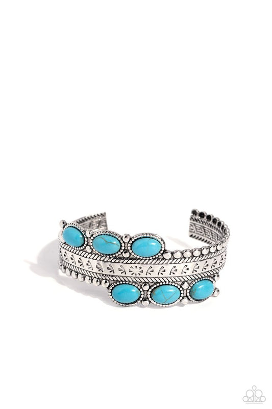A League of Their STONE - Blue - Paparazzi Bracelet Image