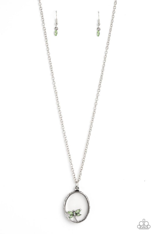 Dynamic Dragonfly - Green - Paparazzi Necklace Image