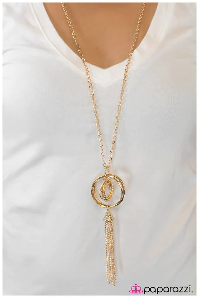 Paparazzi Necklace ~ Count Your Blessings - Gold