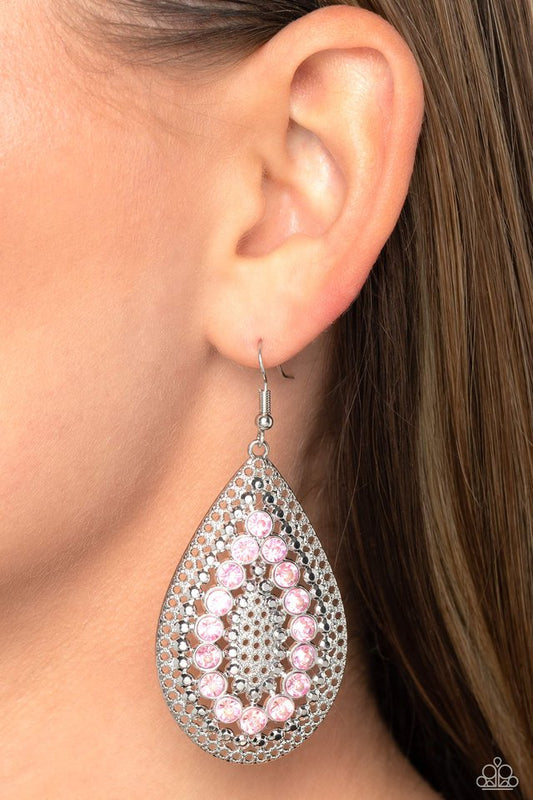 Spirited Socialite - Pink - Paparazzi Earring Image