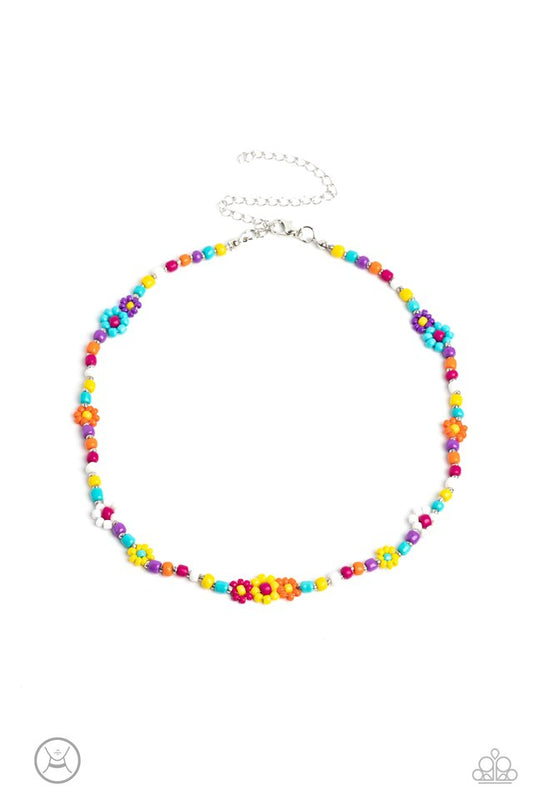Flower Child Flair - Multi BL/MT - Paparazzi Necklace Image