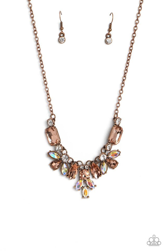 Prima Donna Dazzle - Copper - Paparazzi Necklace Image