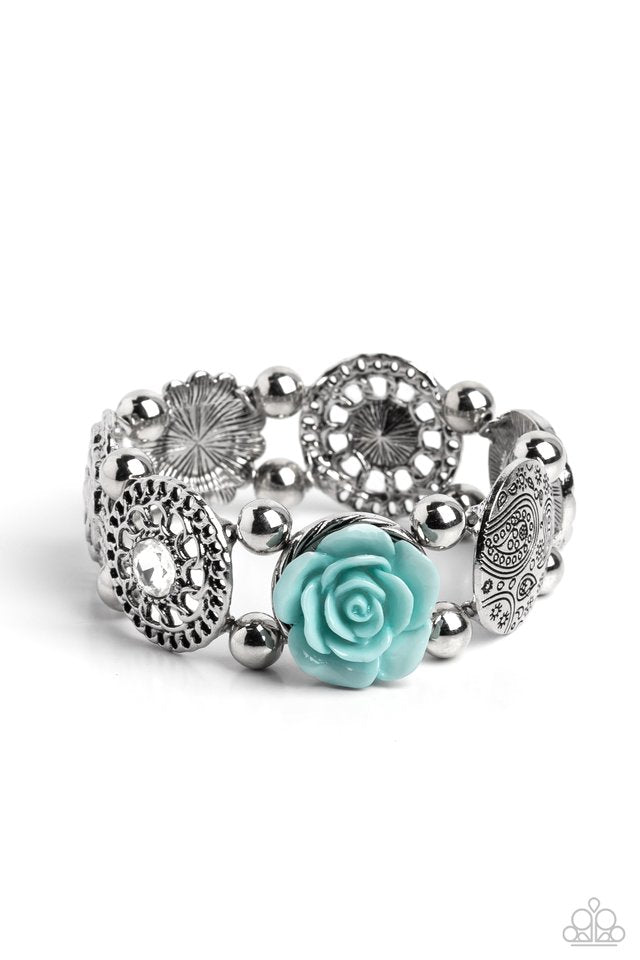 Optimistic Oasis - Blue - Paparazzi Bracelet Image