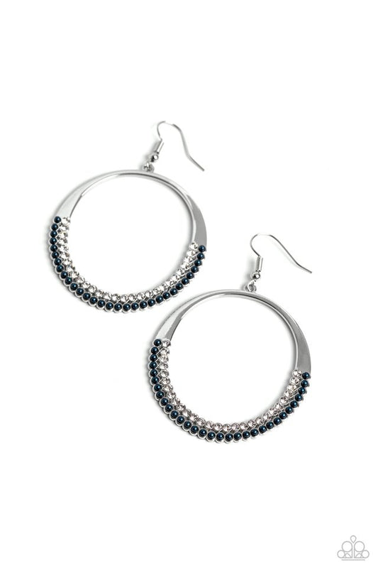 Material PEARL - Blue - Paparazzi Earring Image