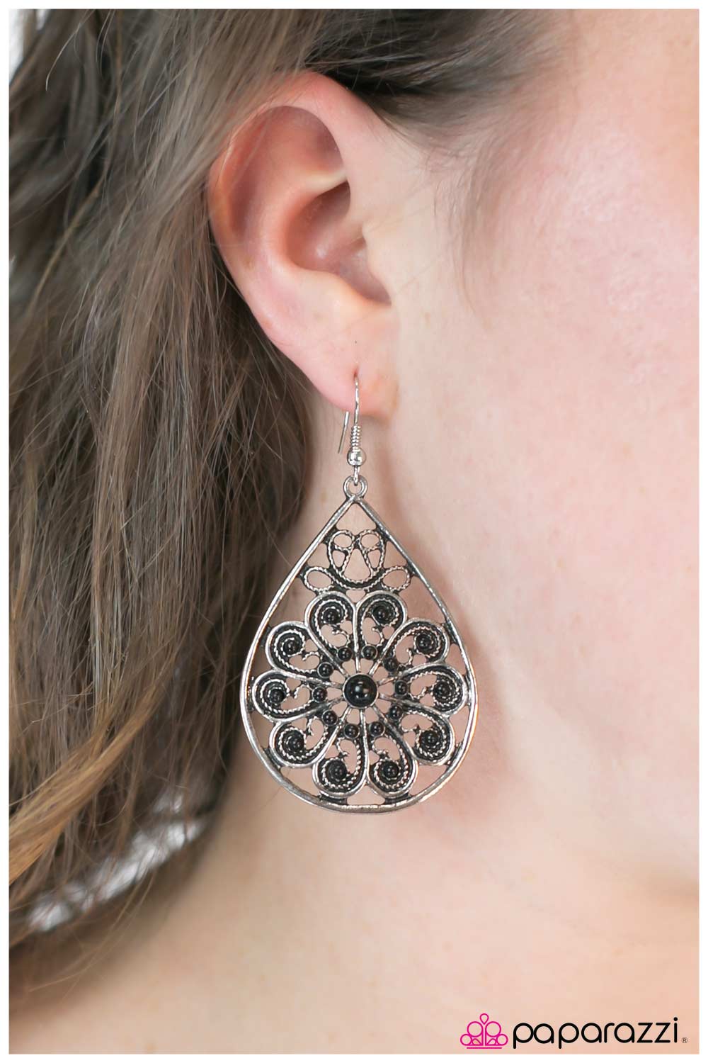Pendiente Paparazzi ~ Giros y vueltas - Negro