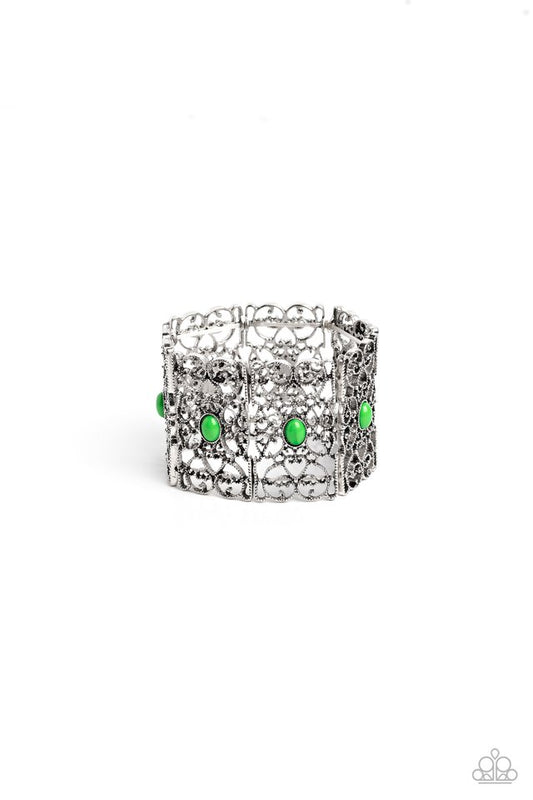Fairest Filigree - Green - Paparazzi Bracelet Image