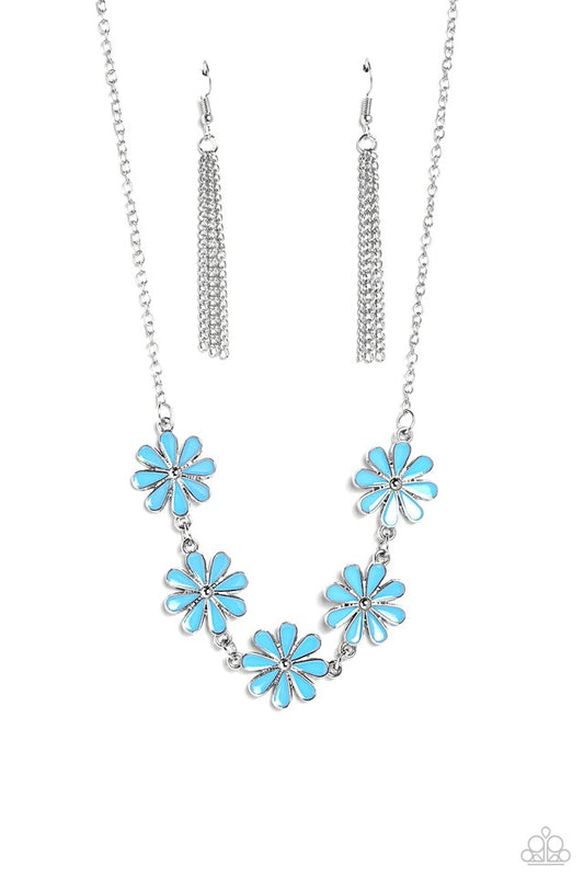 Flora Fantasy - Blue - Paparazzi Necklace Image