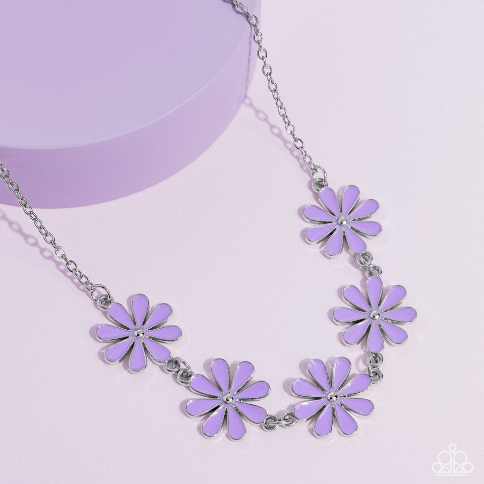 Flora Fantasy - Purple - Paparazzi Necklace Image