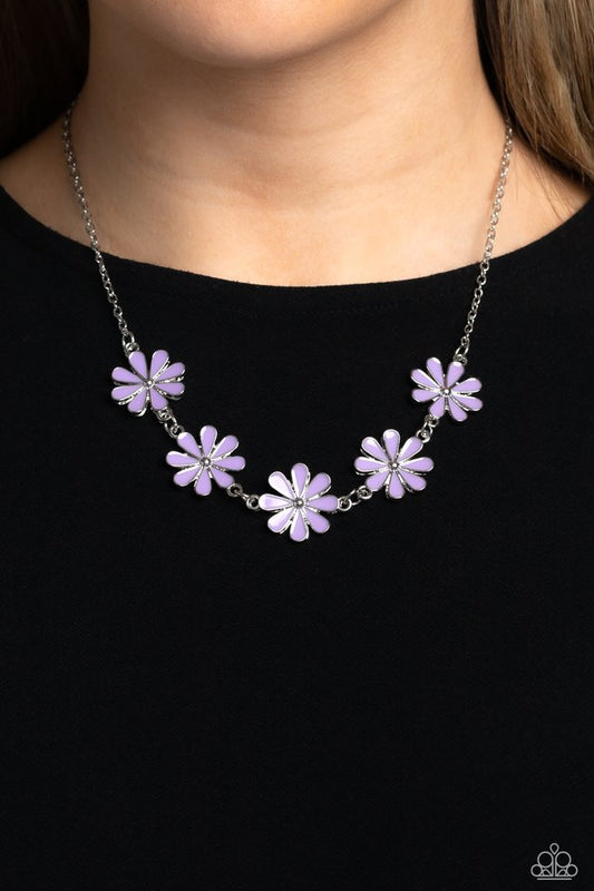 Flora Fantasy - Purple - Paparazzi Necklace Image