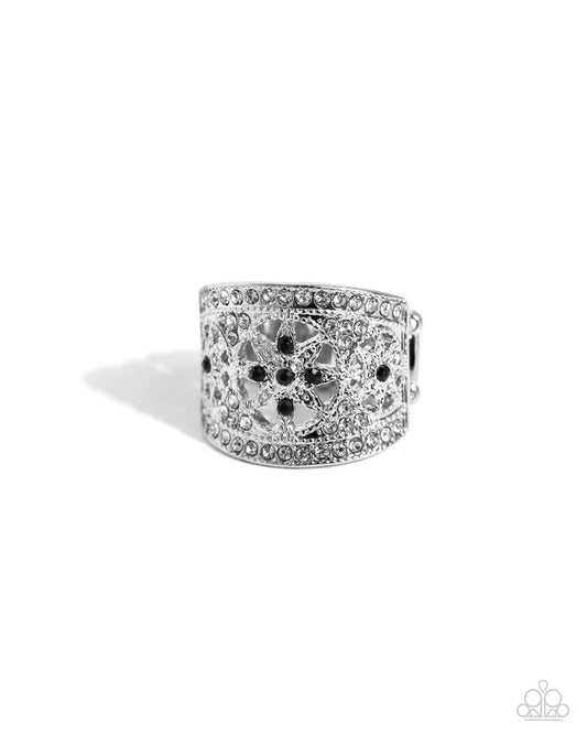 Gilded Glitz - Black - Paparazzi Ring Image