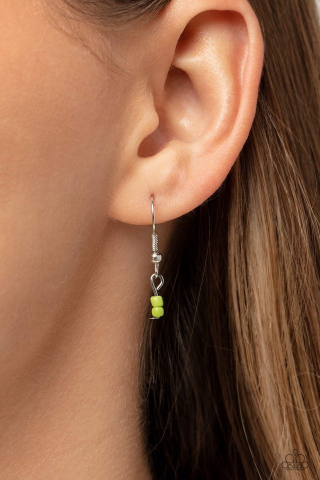 Sand Dollar Sass - Green - Paparazzi Necklace Image