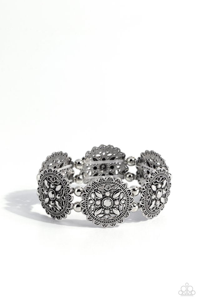 Leave of Lace - Silver - Paparazzi Bracelet Image