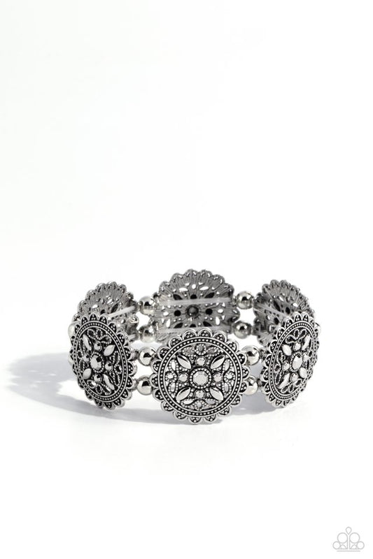 Leave of Lace - Silver - Paparazzi Bracelet Image