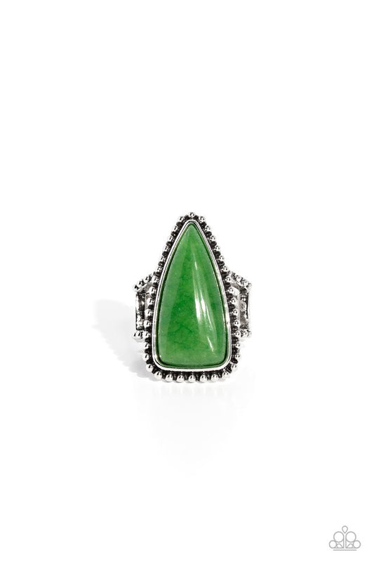 Earthy Engagement - Green - Paparazzi Ring Image