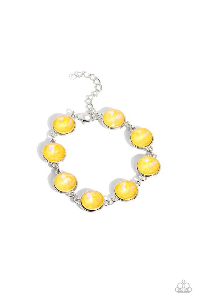 Enchanted Emblems - Yellow - Paparazzi Bracelet Image