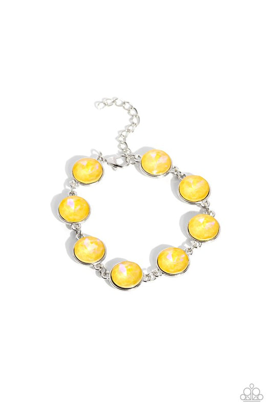 Enchanted Emblems - Yellow - Paparazzi Bracelet Image