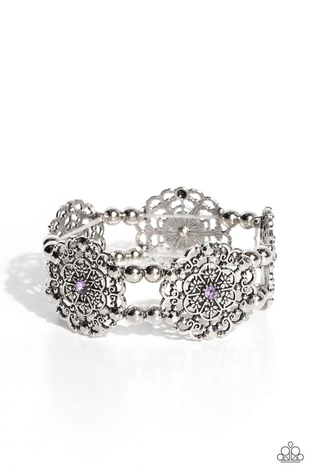 Ornamental Occasion - Purple - Paparazzi Bracelet Image