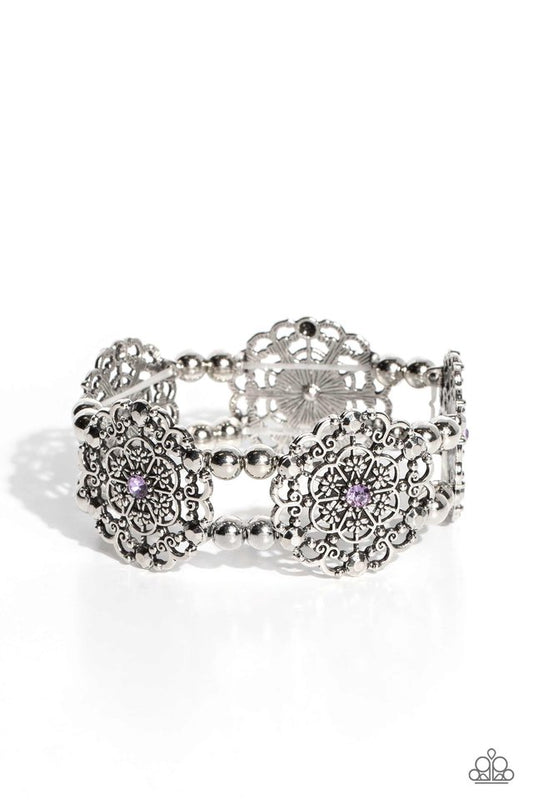 Ornamental Occasion - Purple - Paparazzi Bracelet Image
