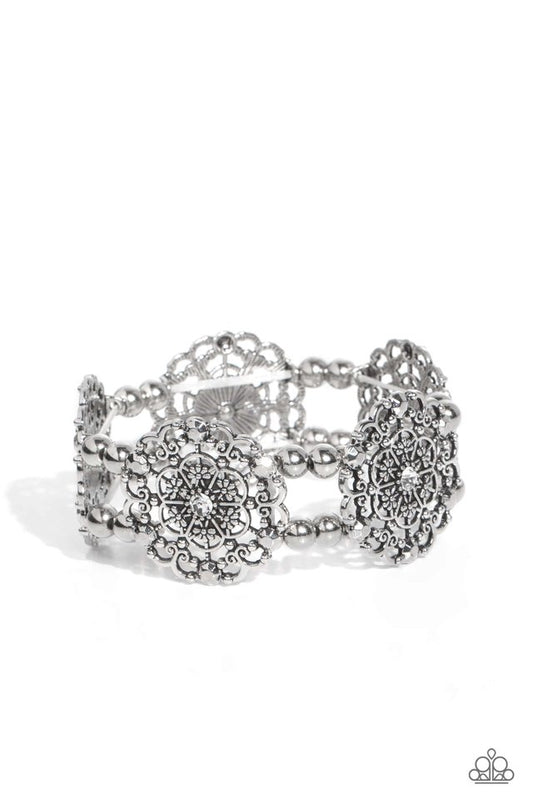 Ornamental Occasion - White - Paparazzi Bracelet Image