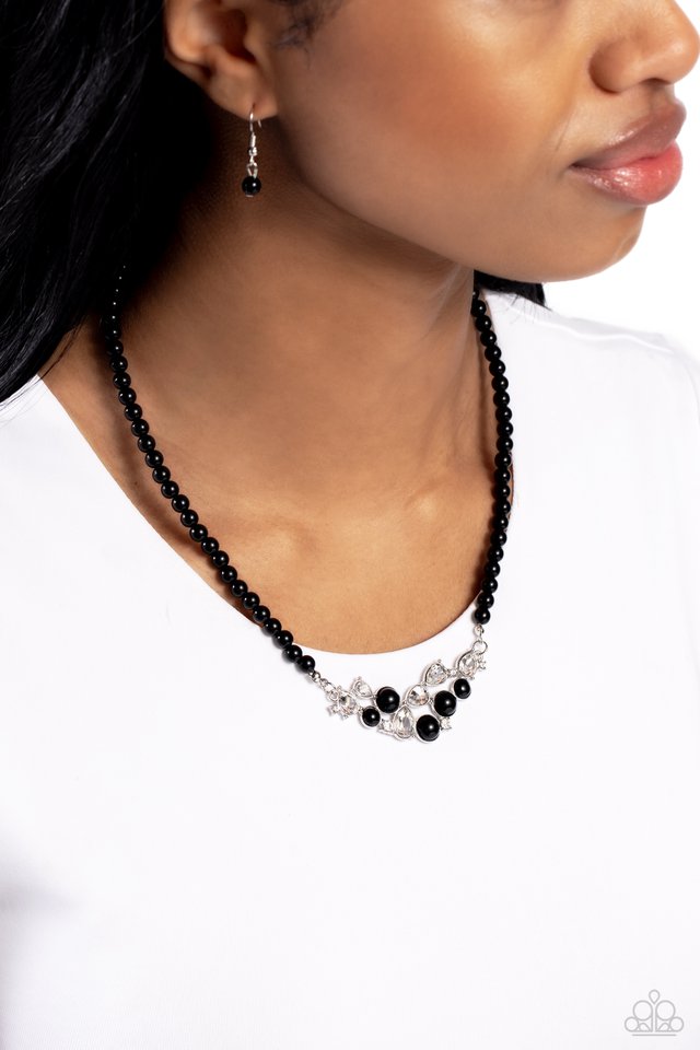 Paparazzi Necklace ~ Pampered Pearls Black Paparazzi Jewelry Online Store 1536