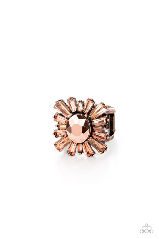 Starburst Season - Copper - Paparazzi Ring Image