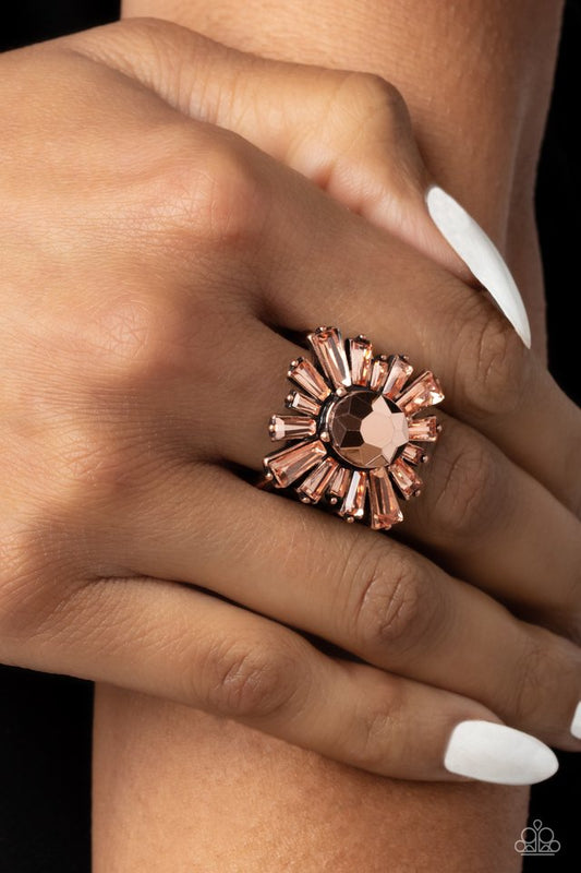 Starburst Season - Copper - Paparazzi Ring Image