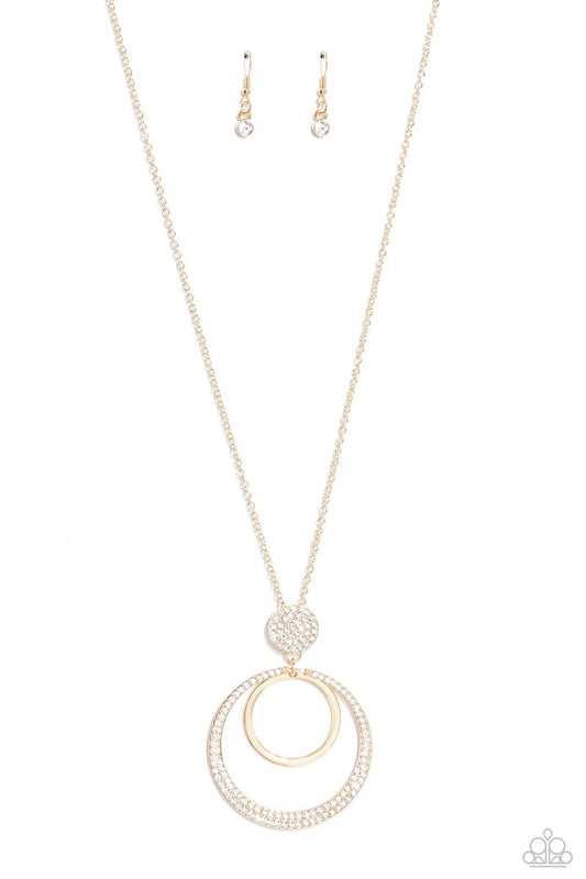 Spanish Sizzle - Gold - Paparazzi Necklace Image