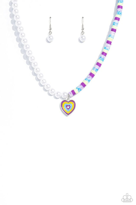 Precise Psychedelic - Purple - Paparazzi Necklace Image