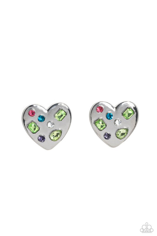 Relationship Ready - Green - Paparazzi Earring Image