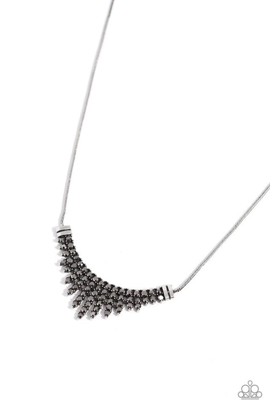 Dramatic Diadem - Silver - Paparazzi Necklace Image
