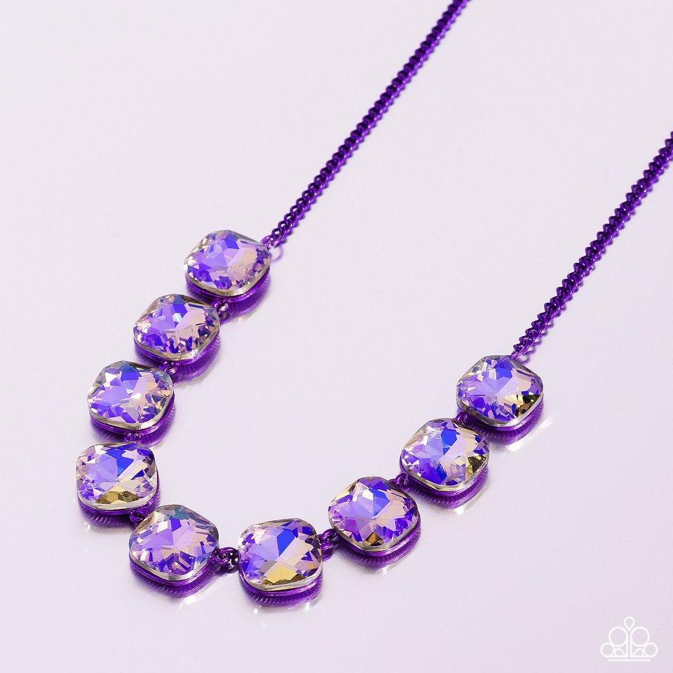 Combustible Command - Purple - Paparazzi Necklace Image