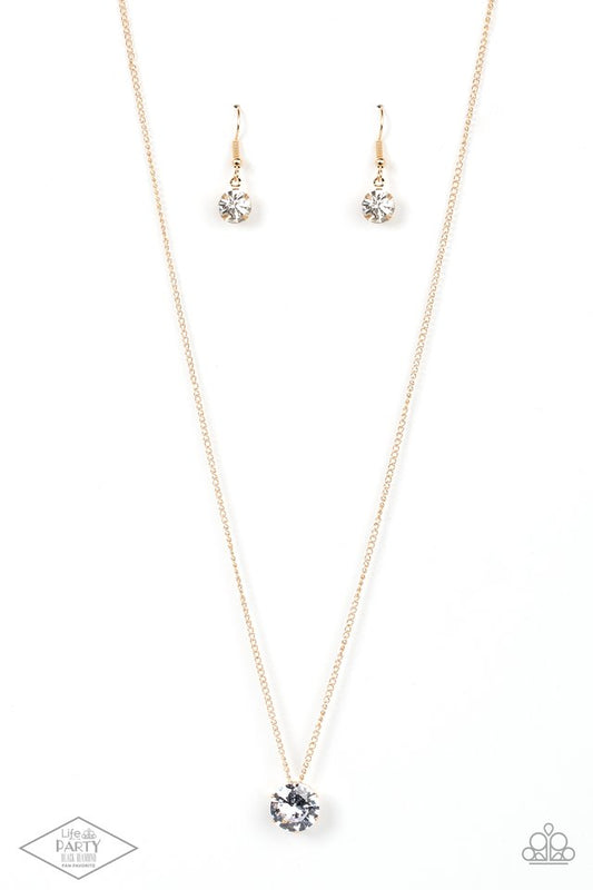 What A Gem - Gold - Paparazzi Necklace Image