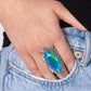 Stunning Showman - Green - Paparazzi Ring Image