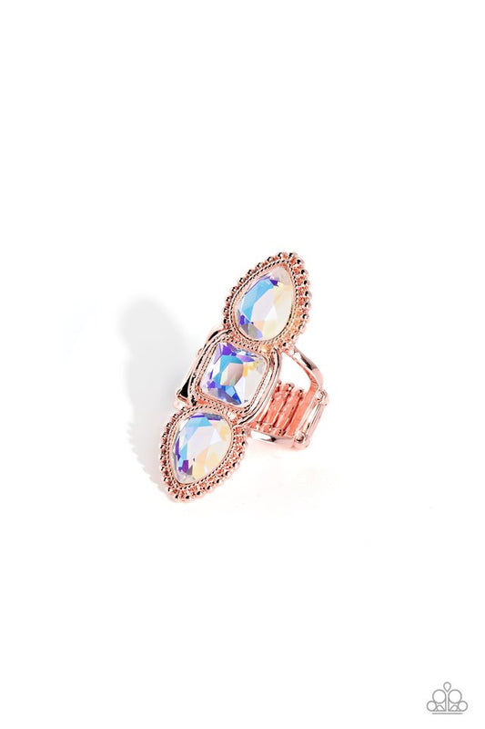 Dazzling Direction - Copper - Paparazzi Ring Image