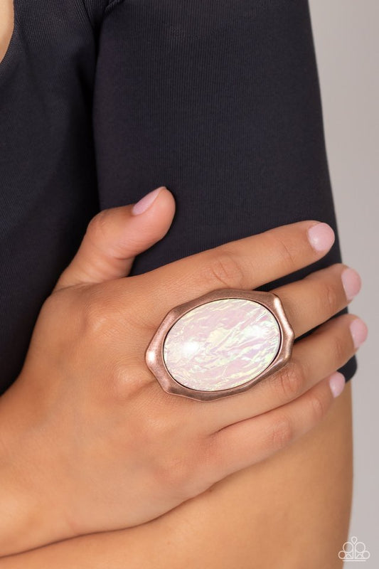 Wrapped Wardrobe - Copper - Paparazzi Ring Image