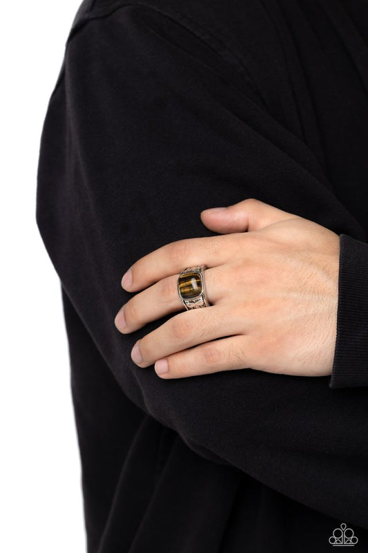 Regal Resistance - Brown - Paparazzi Ring Image