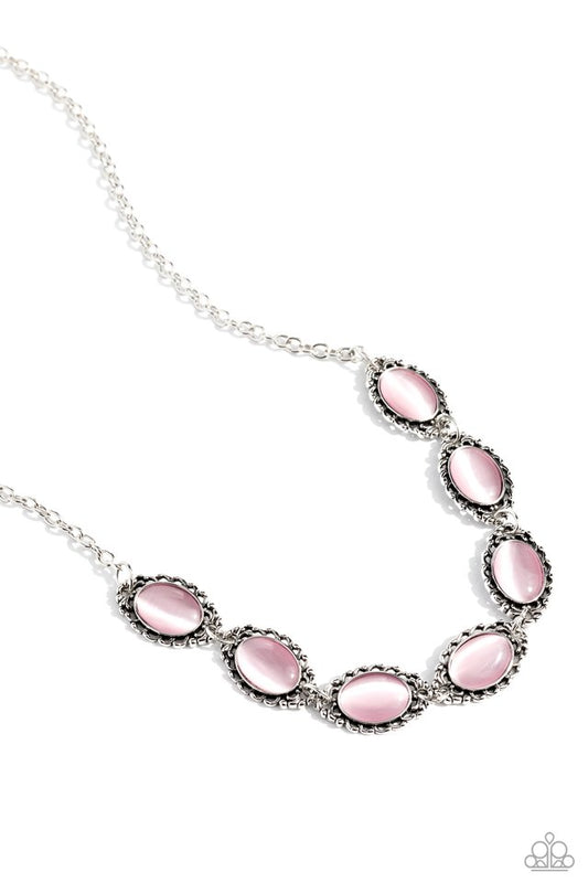 Framed in France - Pink - Paparazzi Necklace Image