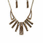Paisley Pastime - Brass - Paparazzi Necklace Image