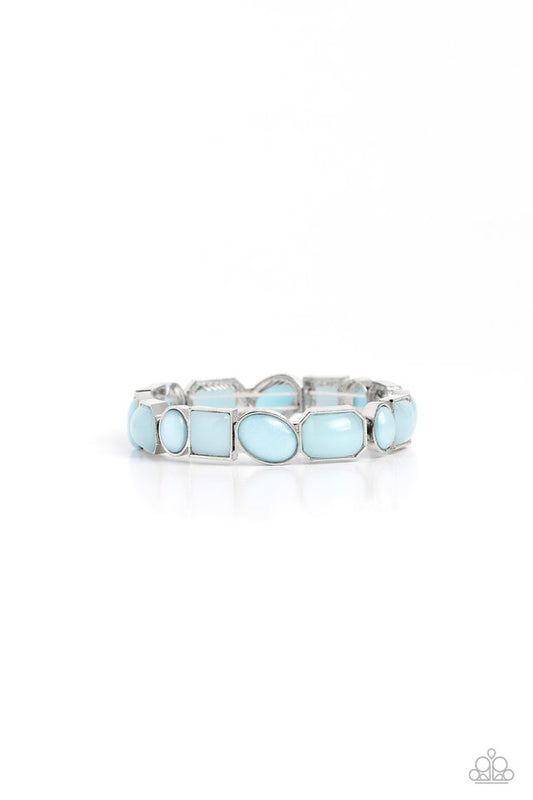 Giving Geometrics - Blue - Paparazzi Bracelet Image
