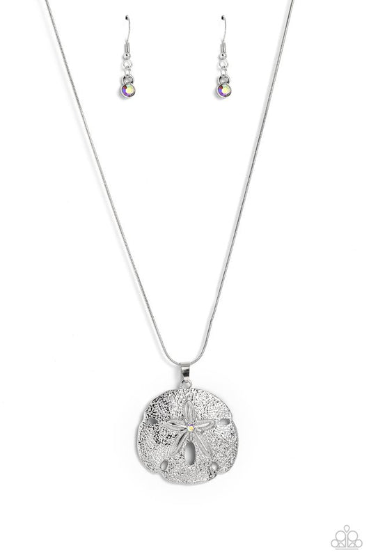Seize the Sand Dollar - Pink - Paparazzi Necklace Image