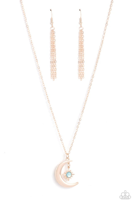 Stellar Sway - Rose Gold - Paparazzi Necklace Image