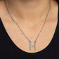 Leave Your Initials - Silver - H - Paparazzi Necklace Image
