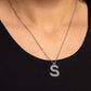Leave Your Initials - Silver - S - Paparazzi Necklace Image