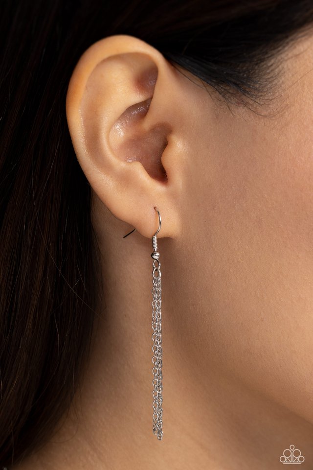 Leave Your Initials - Silver - S - Paparazzi Necklace Image