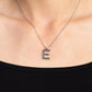 Leave Your Initials - Silver - E - Paparazzi Necklace Image